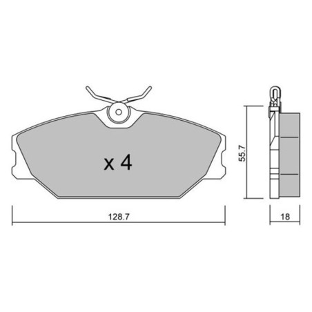 Plaquettes de frein avant GT2i Club pour Renault Megane I IDE 2.0 16V