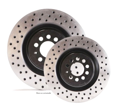 Disques de frein avant ventilés TAROX finition D95 percés pour Renault Megane I IDE 2.0 16V / Megane 2 CC 2.0 16V Turbo