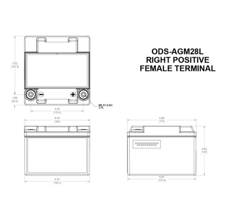 Batterie Compétition AGM Odyssey Extreme PC925 pour Renault Megane 2 RS / Megane 3 RS