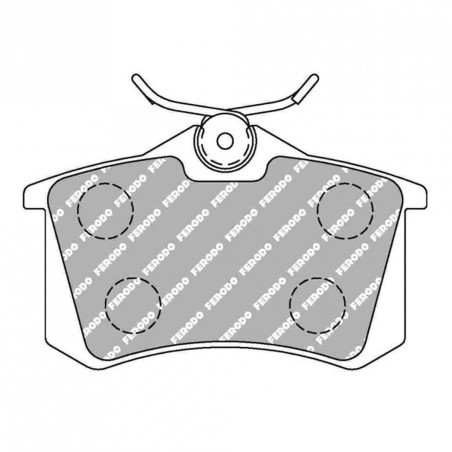 Plaquettes de frein arrière Ferodo DS Performance FDS1083 pour Renault Megane 2 RS (étriers LUCAS/TRW)
