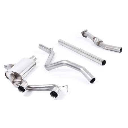 Système d'échappement Cat-Back avec double sortie polie MILLTEK pour Renault Megane 2 RS 225cv / F1 Team R26 / R26R