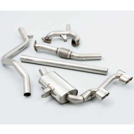 Système d'échappement turbo-back sans catalyseur MILLTEK pour Renault Megane 2 RS 225cv / F1 Team R26 / R26R