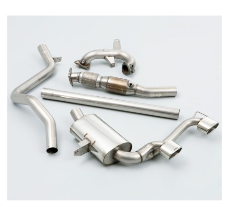 Système d'échappement turbo-back avec catalyseur MILLTEK pour Renault Megane 2 RS 225cv / F1 Team R26 / R26R