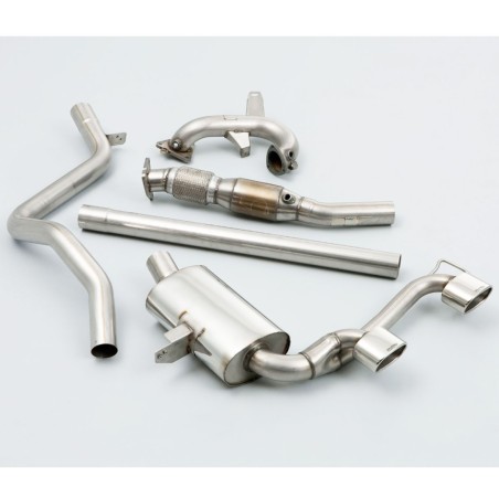 Système d'échappement turbo-back avec catalyseur MILLTEK pour Renault Megane 2 RS 225cv / F1 Team R26 / R26R