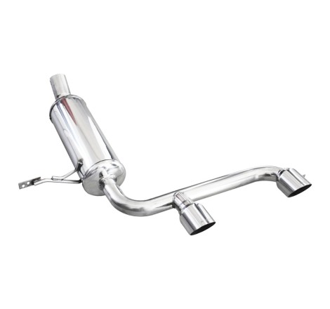 Silencieux / Terminal d'échappement 2x80 INOXCAR pour Renault Megane 2 RS 2.0 16V Turbo 225cv (après 2004)