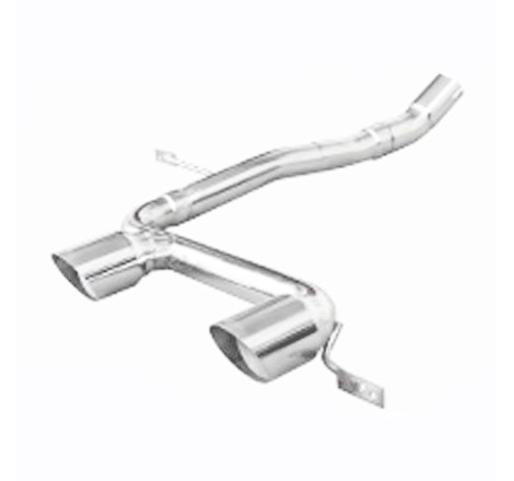 Silencieux / Terminal d'échappement (sortie 2x80mm vide) INOXCAR pour Renault Megane 2 RS 2.0 16V