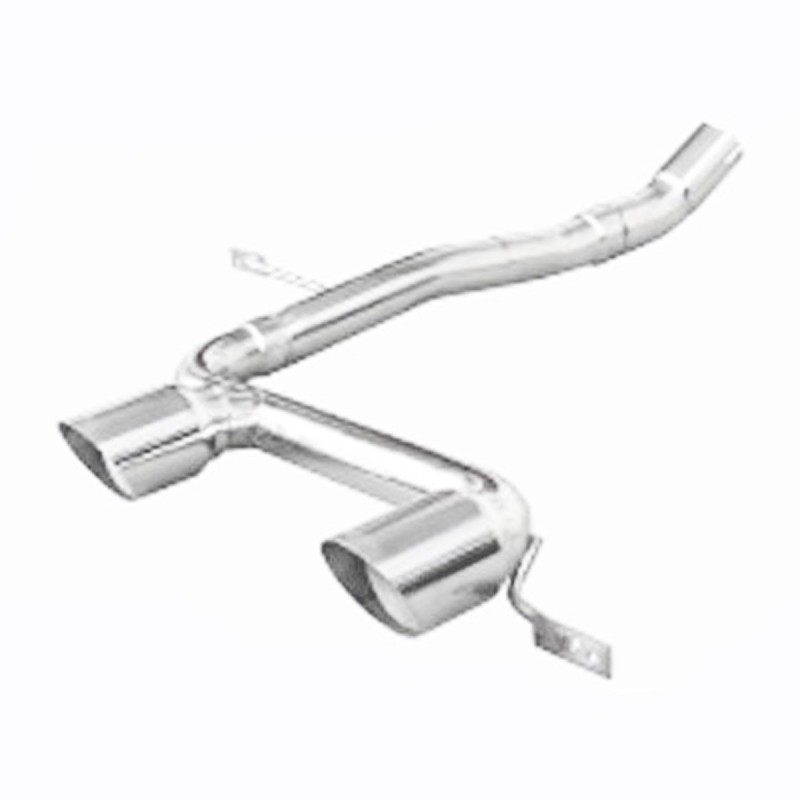 Silencieux / Terminal d'échappement (sortie 2x80mm vide) INOXCAR pour Renault Megane 2 RS 2.0 16V