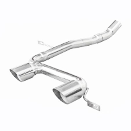 Silencieux / Terminal d'échappement (sortie 2x80mm vide) INOXCAR pour Renault Megane 2 RS 2.0 16V