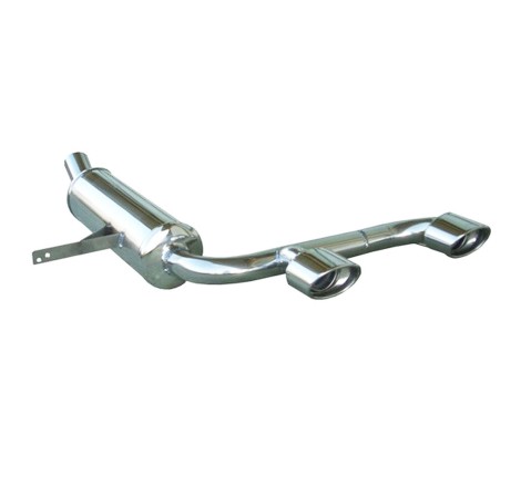 Silencieux / Terminal d'échappement 2x120x80 INOXCAR pour Renault Megane 2 RS 2.0 16V Turbo 225cv (après 2004)