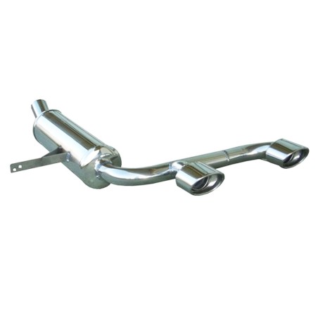 Silencieux / Terminal d'échappement 2x120x80 INOXCAR pour Renault Megane 2 RS 2.0 16V Turbo 225cv (après 2004)