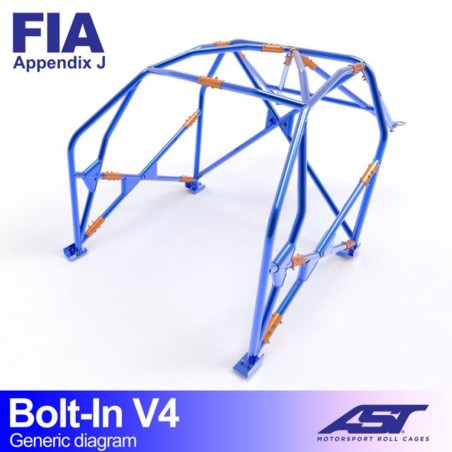 Arceau AST 6 points à boulonner pour Renault Megane 3 RS / TCe (et toutes versions) 3-Portes hayon