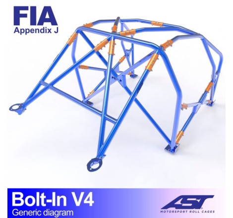 Arceau AST 6 points à boulonner pour Renault Megane 3 RS / TCe (et toutes versions) 3-Portes hayon