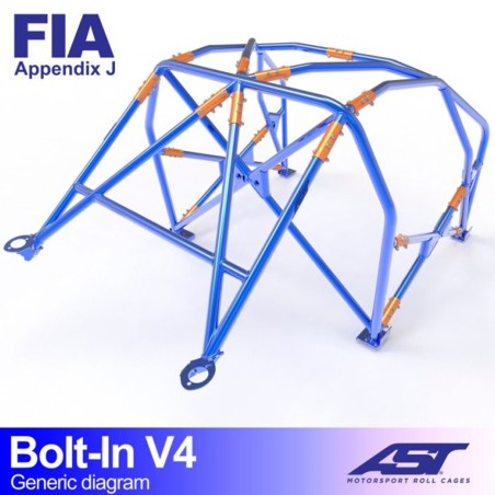 Arceau AST 6 points à boulonner pour Renault Megane 3 RS / TCe (et toutes versions) 3-Portes hayon