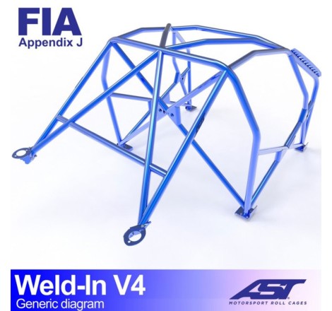 Arceau AST 8 points à souder pour Renault Megane 3 RS / TCe (et toutes versions) 3-Portes hayon