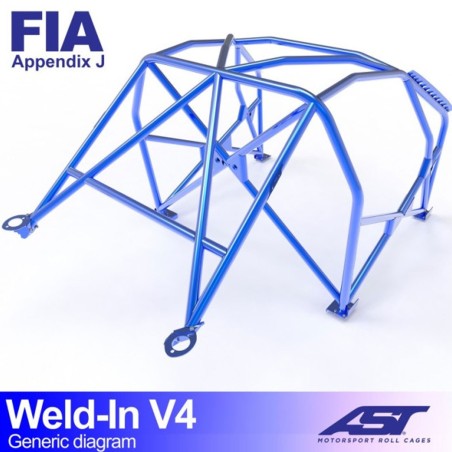 Arceau AST 8 points à souder pour Renault Megane 3 RS / TCe (et toutes versions) 3-Portes hayon