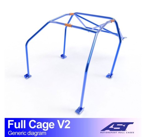 Arceau AST Trackday/Loisir 6 points pour Renault Megane 3 RS / TCe (et toutes versions) 3-Portes hayon