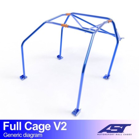 Arceau AST Trackday/Loisir 6 points pour Renault Megane 3 RS / TCe (et toutes versions) 3-Portes hayon