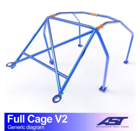 Arceau AST Trackday/Loisir 6 points pour Renault Megane 3 RS / TCe (et toutes versions) 3-Portes hayon