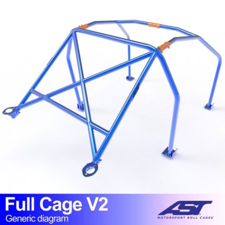 Arceau AST Trackday/Loisir 6 points pour Renault Megane 3 RS / TCe (et toutes versions) 3-Portes hayon