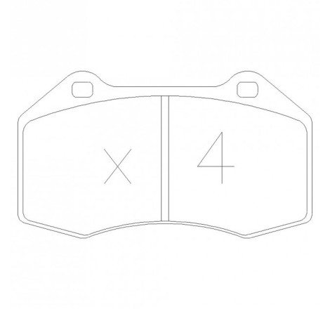 Plaquettes de frein avant GT2i Club pour Renault Megane 3 RS 250cv (2009-2012)