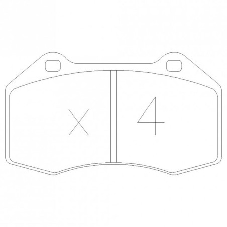 Plaquettes de frein avant GT2i Club pour Renault Megane 3 RS 250cv (2009-2012)