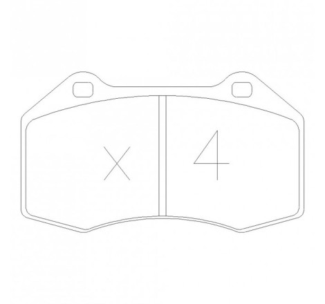 Plaquettes de frein avant GT2i Race pour Renault Megane 3 RS 250cv (étriers BREMBO)