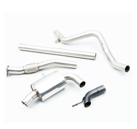 Système d'échappement Cat-Back non-résonné MILLTEK pour Renault Megane 3 RS 250/265/275cv Trophy / Trophy R