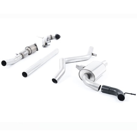 Système d'échappement Turbo-Back avec catalyseur MILLTEK pour Renault Megane 3 RS 250/265/275cv Trophy / Trophy R