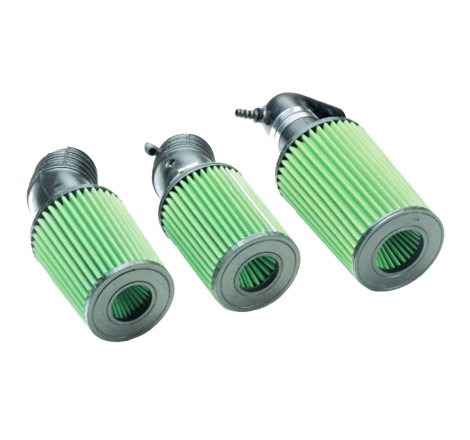 Kit d'admission directe bi-cône GREEN FILTER pour Renault Megane 2 CC 2.0 16V 165cv / 3 RS 250cv