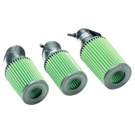Kit d'admission directe bi-cône GREEN FILTER pour Renault Megane 2 CC 2.0 16V 165cv / 3 RS 250cv