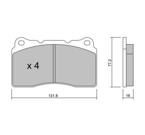 Plaquettes de frein avant GT2i Club pour Renault Megane 3 RS 265cv (étriers BREMBO)
