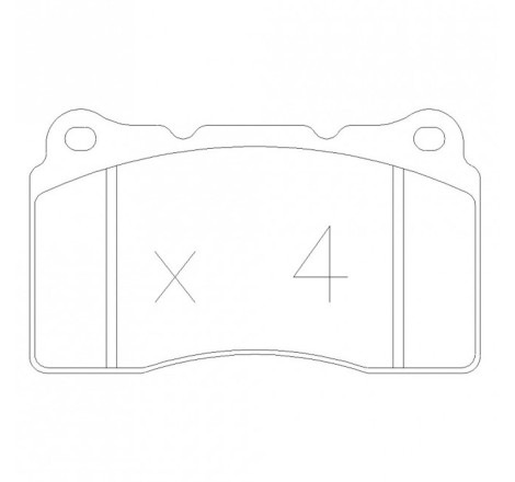 Plaquettes de frein avant GT2i Club pour Renault Megane 3 RS 265cv (étriers BREMBO)