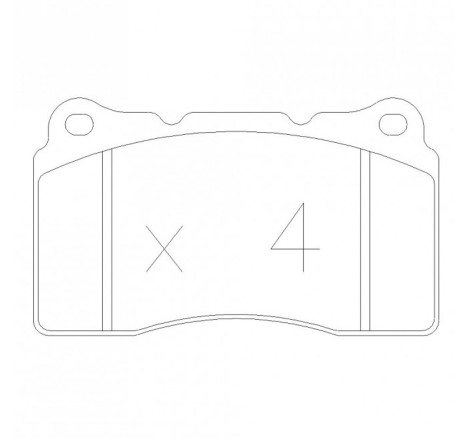 Plaquettes de frein avant GT2i Race pour Renault Megane 3 RS 265cv (étriers BREMBO)
