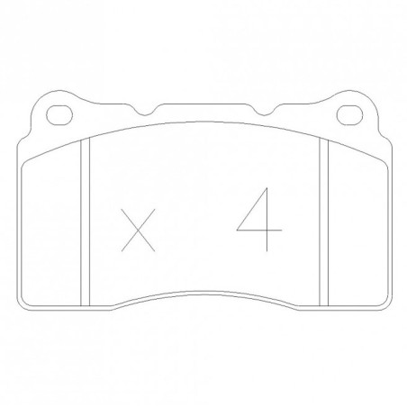 Plaquettes de frein avant GT2i Race pour Renault Megane 3 RS 265cv (étriers BREMBO)