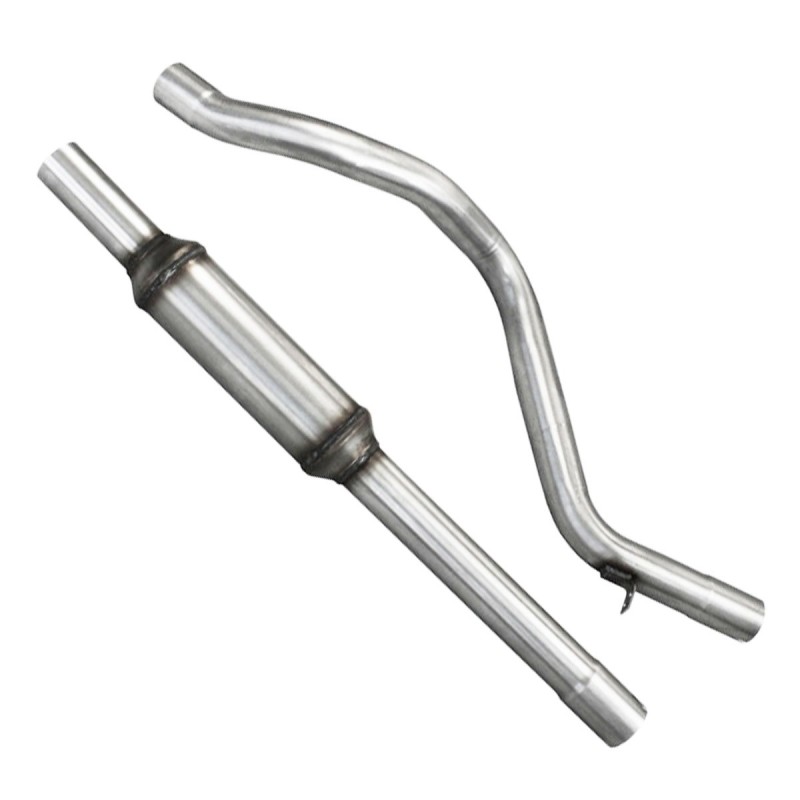 Tube intermédiaire 70mm (avec silencieux) INOXCAR pour Renault Megane 3 RS 250/265cv / Trophy
