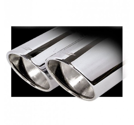 Silencieux / Terminal d'échappement 2X80 X-RACE INOXCAR pour Renault Megane 3 TCe 180cv (diamètre 55mm)