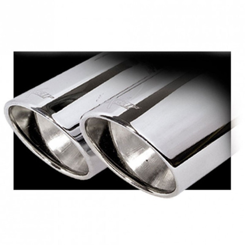 Silencieux / Terminal d'échappement 2X80 X-RACE INOXCAR pour Renault Megane 3 TCe 180cv (diamètre 55mm)