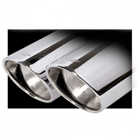 Silencieux / Terminal d'échappement 2X80 X-RACE INOXCAR pour Renault Megane 3 TCe 180cv (diamètre 55mm)