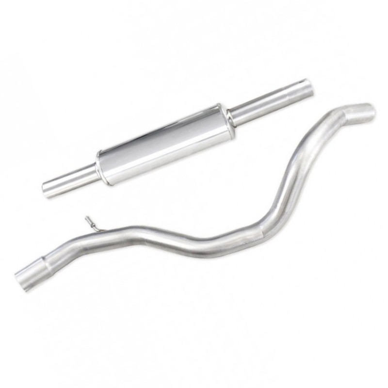 Tube central intermédiaire pare-flamme avec silencieux INOXCAR pour Renault Megane 4 GT TCe 205cv