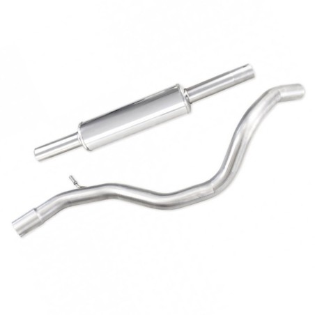 Tube central intermédiaire pare-flamme avec silencieux INOXCAR pour Renault Megane 4 GT TCe 205cv