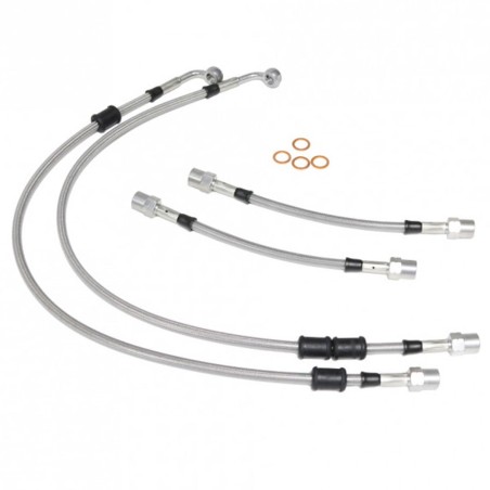 Kit de 4 durites / flexibles de frein Goodridge pour Renault Twingo 2 GT DCi 1.5