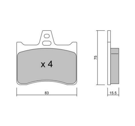 Plaquettes de frein arrière GT2i Club pour Citroën Xantia V6 Activa / Activa Turbo CT