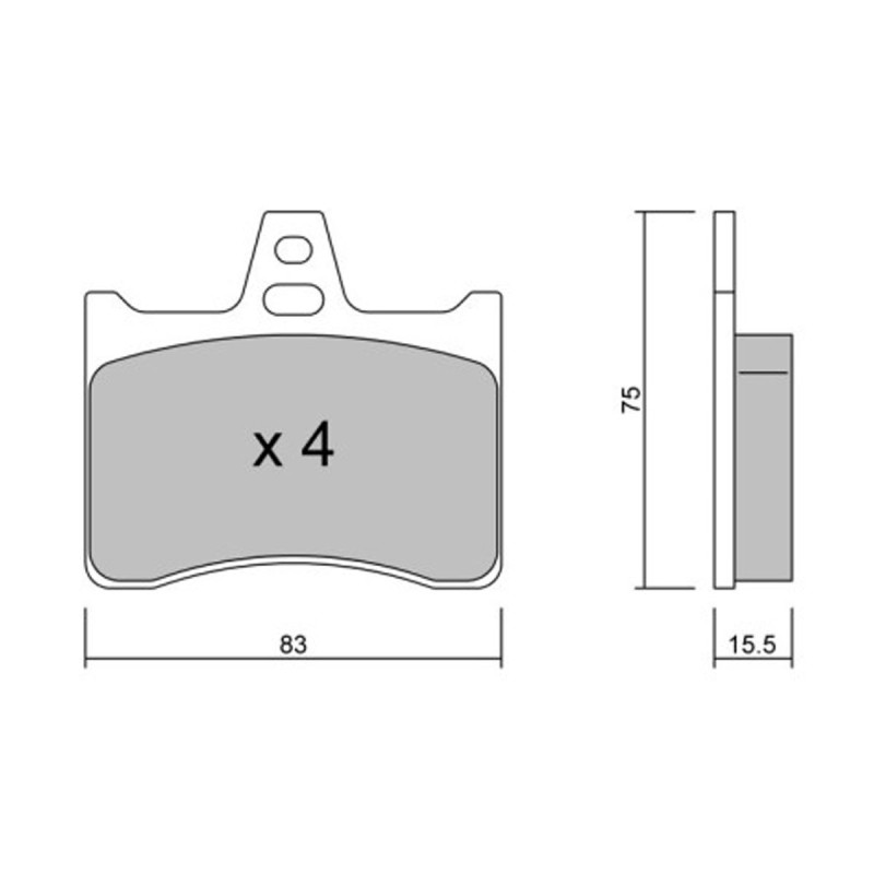 Plaquettes de frein arrière GT2i Club pour Citroën Xantia V6 Activa / Activa Turbo CT
