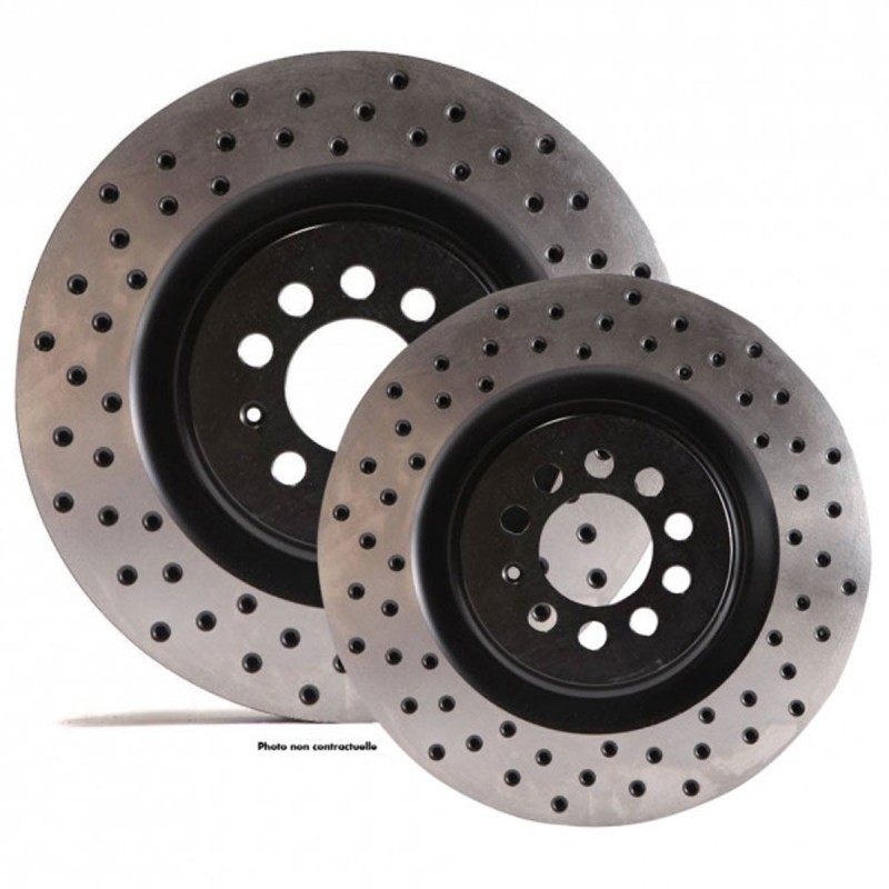 Disques de frein avant pleins TAROX finition D95 percés pour Citroën Xantia Activa Turbo CT / Peugeot 406 2.2e 16V / Coupé V6