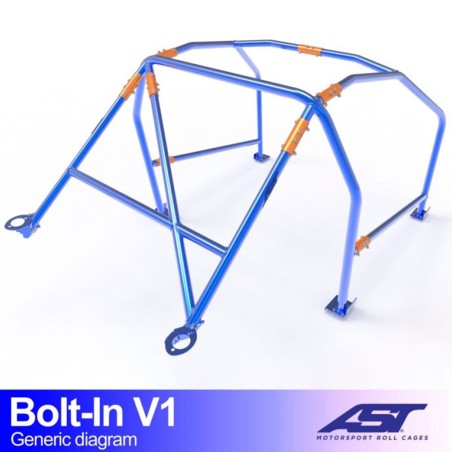 Arceau AST 6 points à boulonner pour Citroën ZX (toutes versions dont 2.0i 16V et Volcane) 3-Portes Hayon