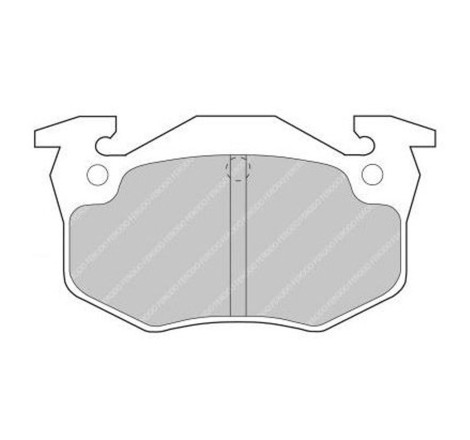 Plaquettes frein arrière FERODO DS3000 FCP558R Peugeot 206 CC XS S16 / Renault Clio I 16V RSi Williams (étriers BENDIX)