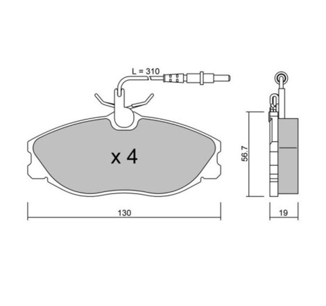 Plaquettes de frein avant GT2i Club pour Citroën ZX 2.0i 16V (étriers GIRLING)
