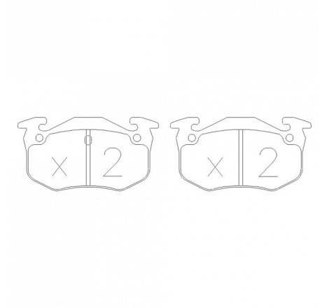 Plaquettes de frein arrière GT2i Race pour Citroën ZX 2.0i 16V (étriers BENDIX)