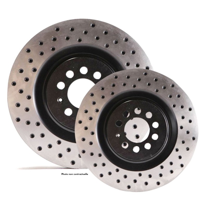 Disques de frein arrière pleins TAROX finition D95 percés pour Citroën ZX 2.0i 16V / Volcane