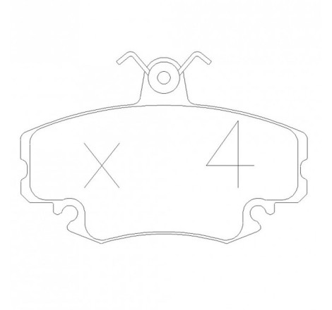 Plaquettes de frein avant GT2i Club pour Citroën ZX Volcane 1.9i & 2.0i / Peugeot 205 CTi / GTi 1.9